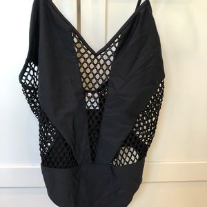 Mesh cheeky black swimsuit, perfect condition